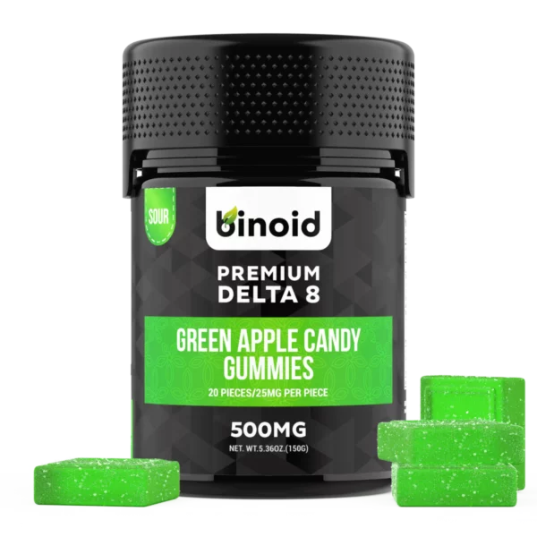 Delta 8 THC Gummies Green Apple Sour Candy Best Online Coupon Discount 1200x