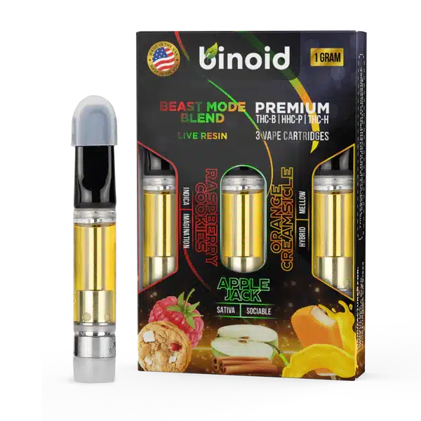 beast mode blend live resin cartridge 3 pack combo