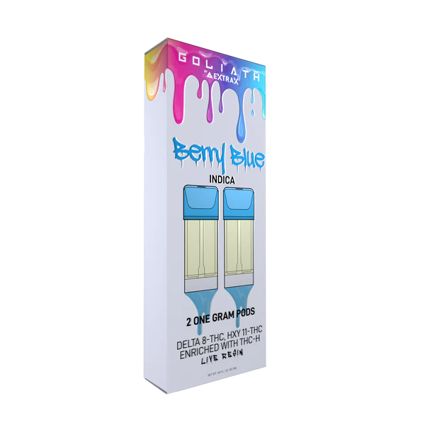 Delta Extrax 11 Hxy Thc Vape Pods 2 Pack Berry Blue