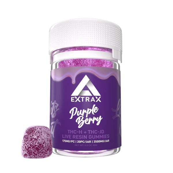 Delta Extrax Thch Gummies 2500mg Purple Berry